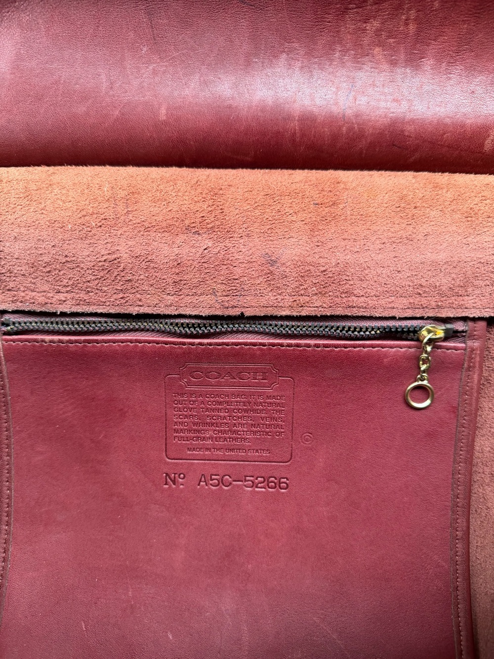 Vintage Coach Beekman Leather Top-Handle Briefcase with Brass Hardware - Picture 8 of 15